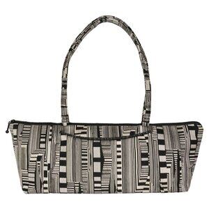 Maruca Millie Lu Optic Beat Black Hand-Sewn Fabric Bag NWOT